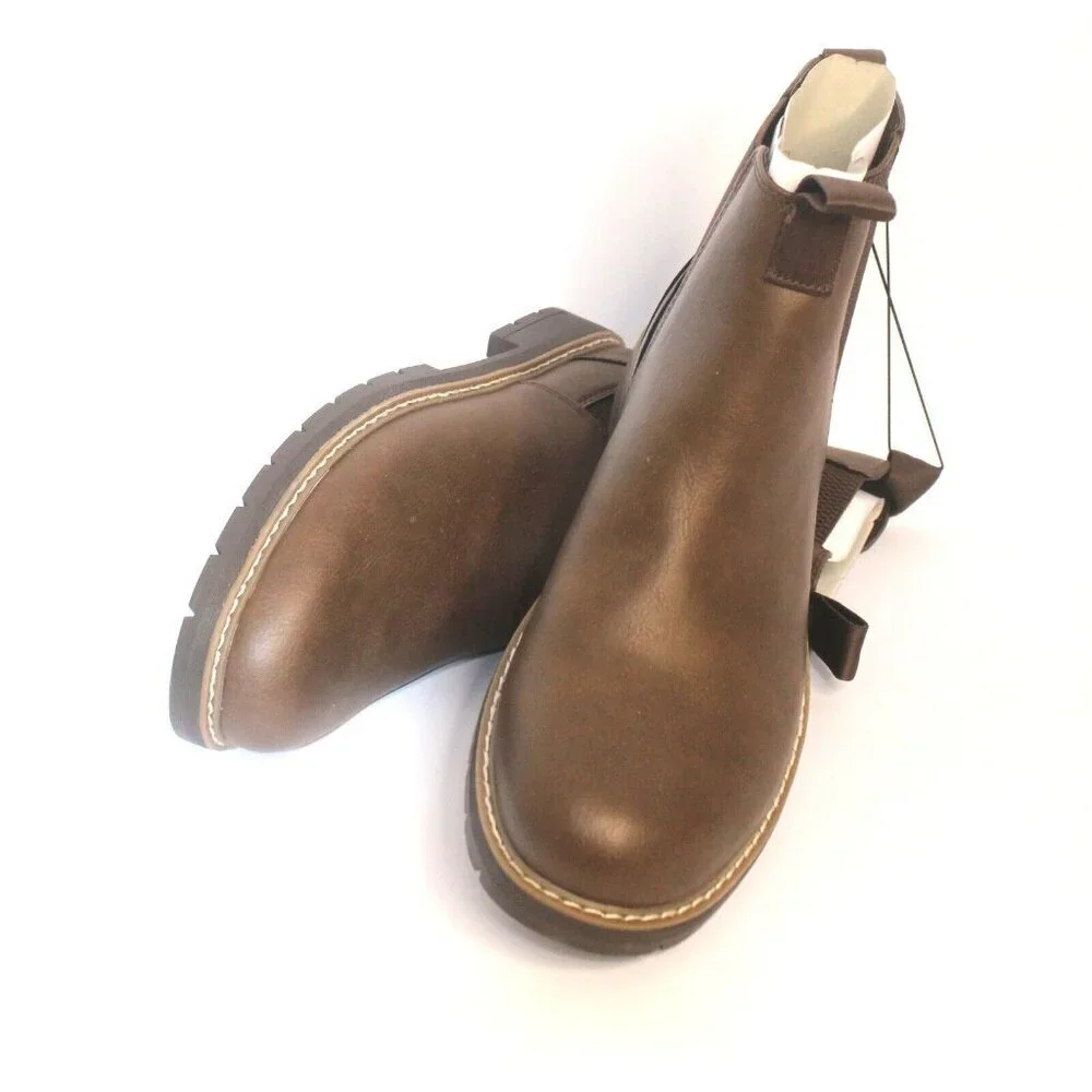 Portland Chukka Faux Leather‎ Casual Pull On Boots Men's Size 11 Preppy NWOT